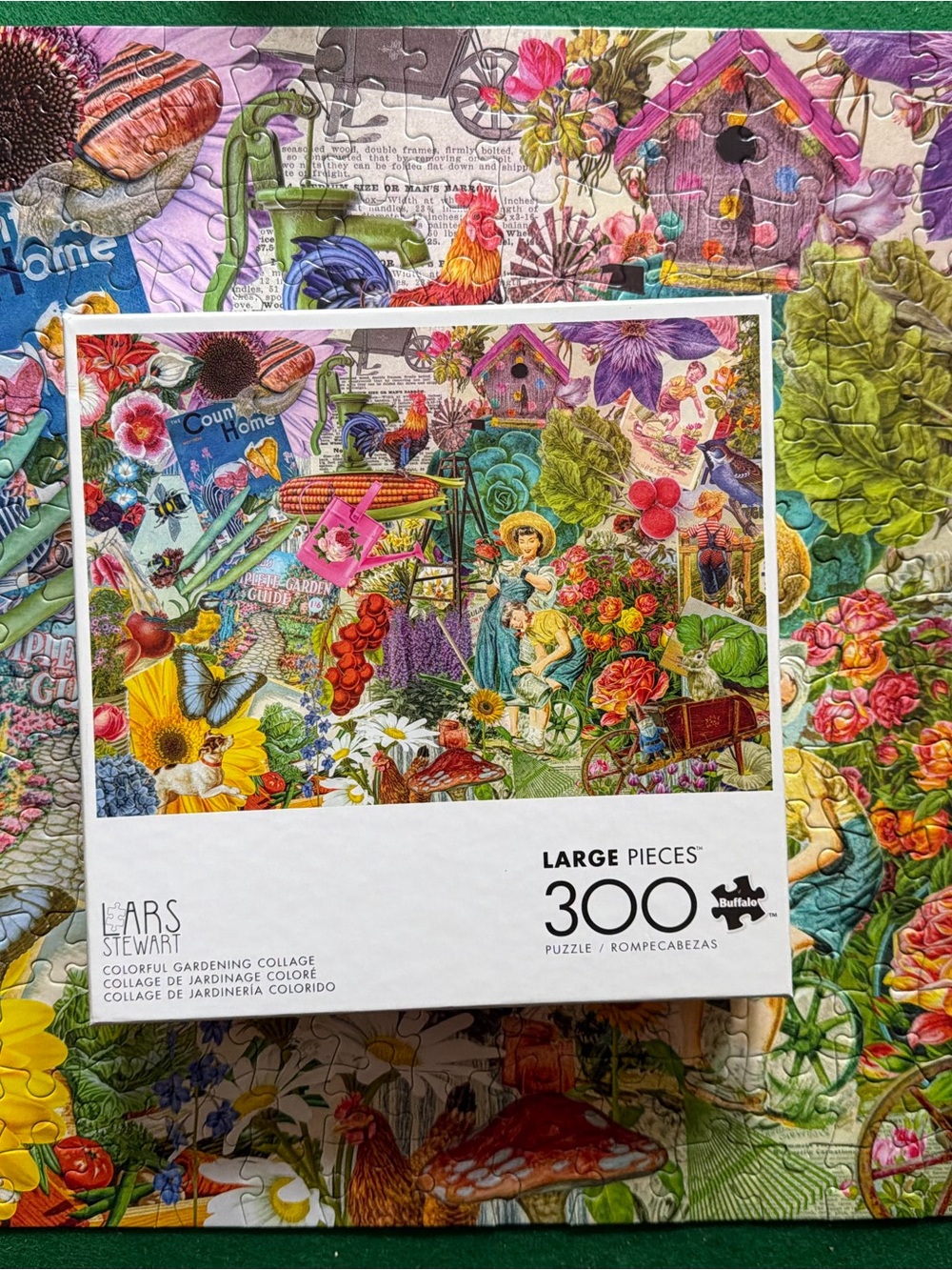 Buffalo Colorful Gardening Collage 300-Piece Puzzle